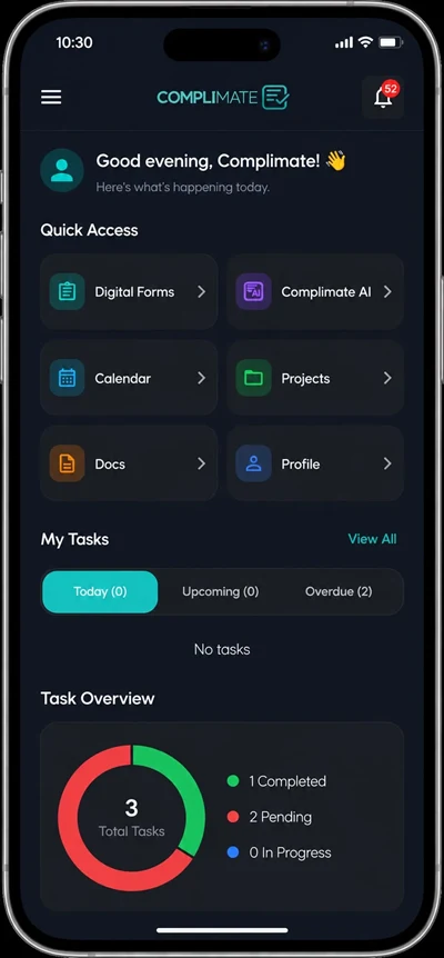 Complimate Mobile App Screenshot 2